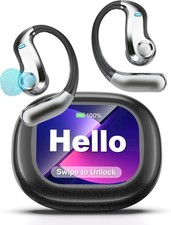 AI Translation Earbuds: Real-Time Language Translator, 140 Languages, LCD Screen