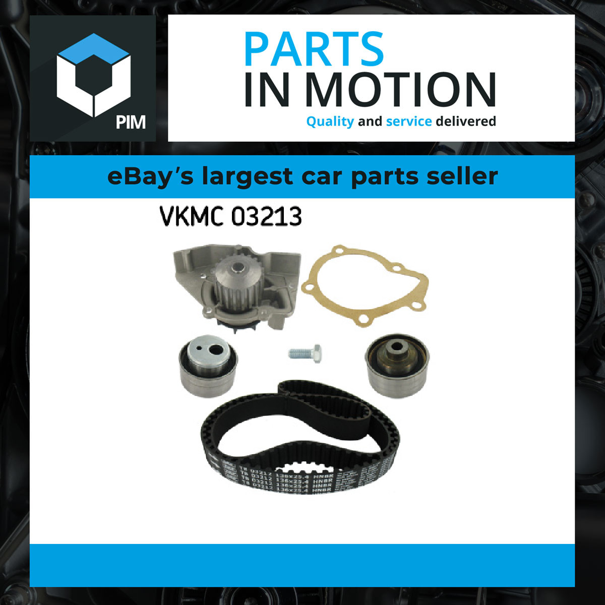 Water Pump & Timing Belt Kit Fits Citroën Synergie Fiat Peugeot SKF VKMC 03213 - Image 23