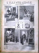 L'Illustrazione Italiana del 14 Marzo 1886 Castles Piedmont Carnival Seville