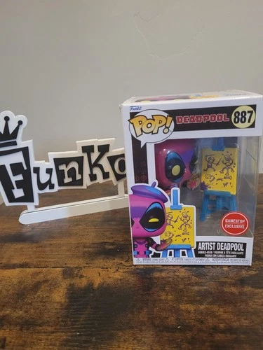 Funko #887 ARTIST DEADPOOL  BOBBLE-HEAD FREE SHIP LOWER 48 STATES