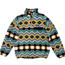 Patagonia Synchilla Snap-T Fleece Pullover Timber Twist Medium Aztec Sweatshirt