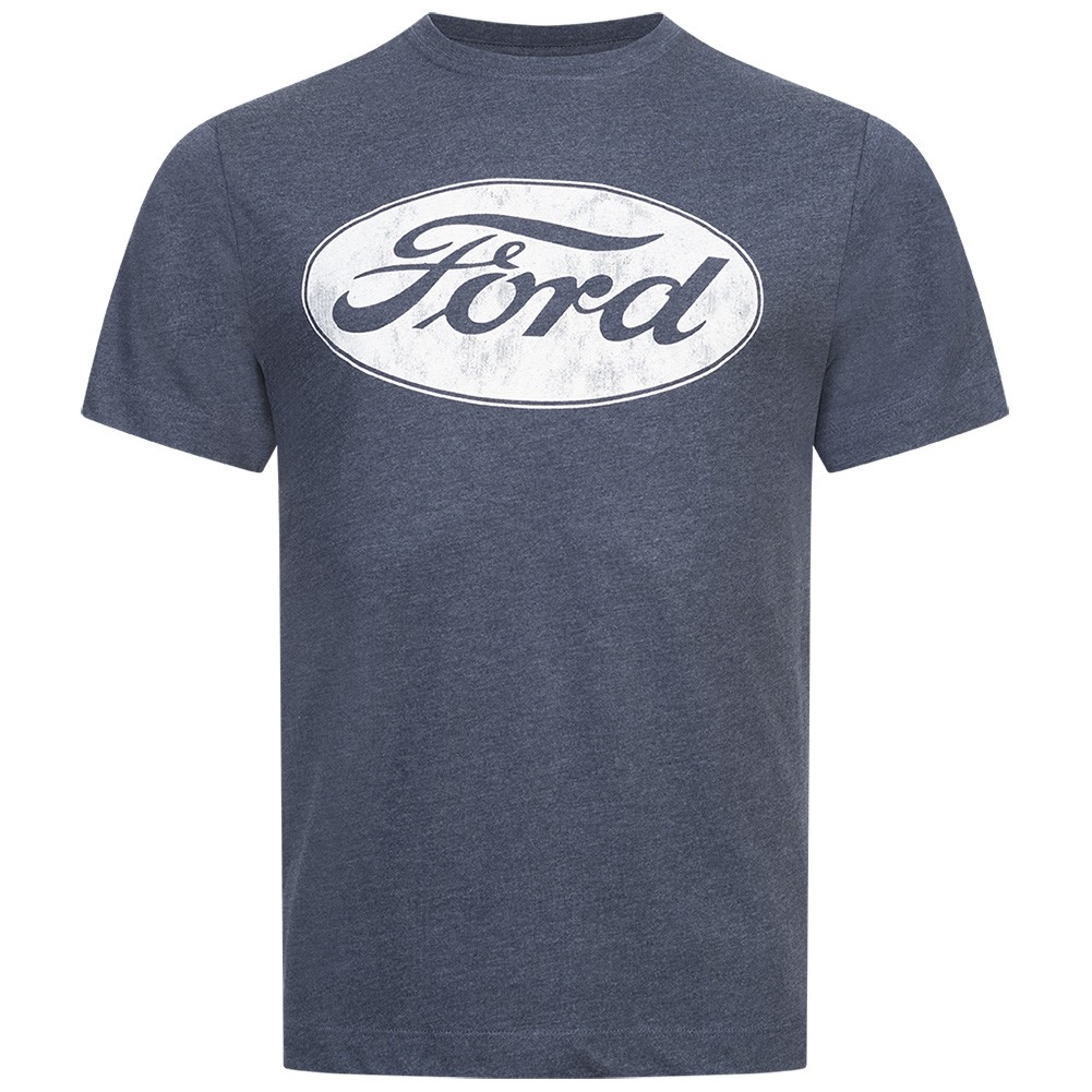 FORD Logo Herren Casual Freizeit T-Shirt navy neu 2390₽
