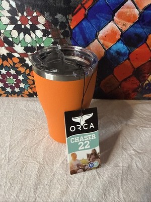 Orca Chaser 22oz Stainless Steel Tumbler Seafoam Double Walled, Vacuum Sealed