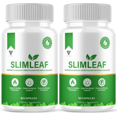 (2 Pack) SlimLeaf Weight Supplement, Slim Leaf Advanced Formula (120 Capsules)