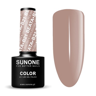5903332084005 Sunone UV/LED Gel Polish Color lakier hybrydowy B21 Beata 5ml (P1)