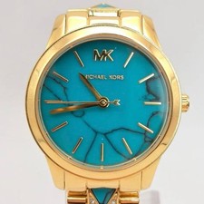 Orologio da donna Michael Kors Runway Mercer MK6673 quadrante turchese quarzo...