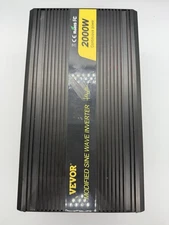 VEVOR 2000W Modified Sine Wave Inverter DC 12V to AC 120V, LCD Display+Remote Co