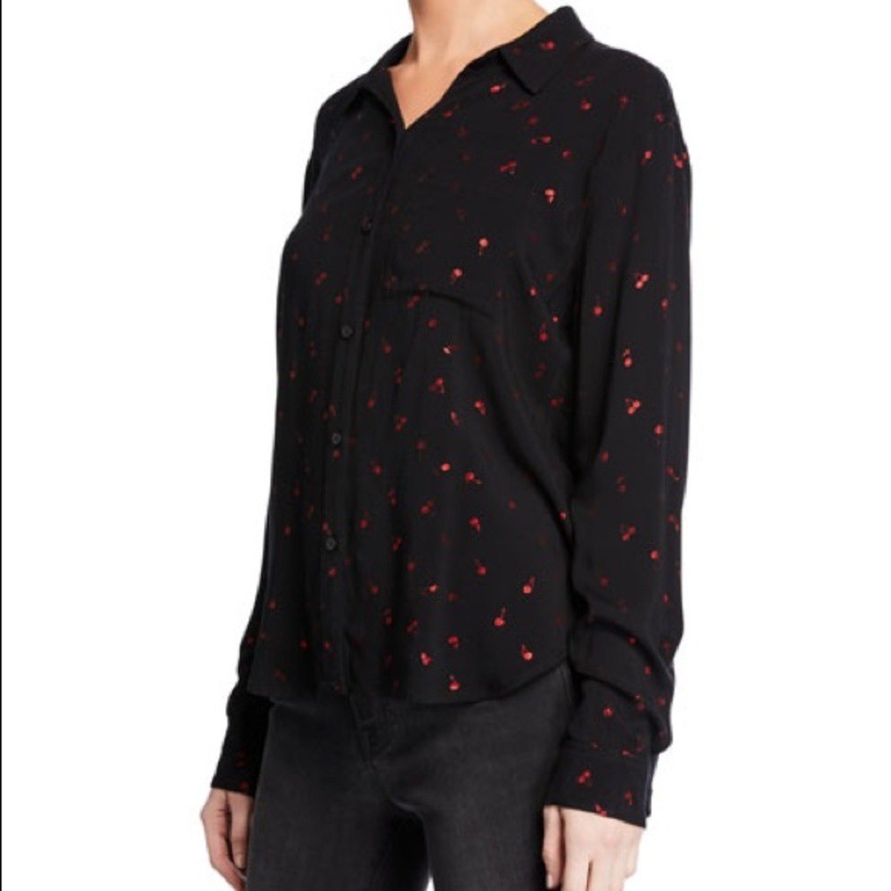 Rails Rocsi Cherry-Patterned Button-Front Shirt - image 2