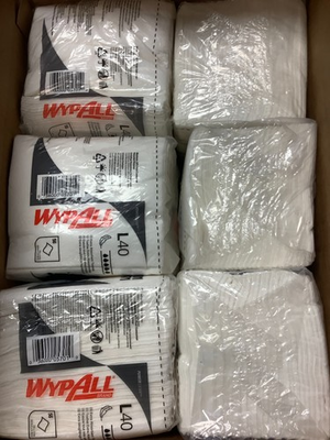 #ad #ad WypAll 05701 L40 Disposable Washcloth Task Wipes 12 X 12.5quot; White 12 Packs $74.95
