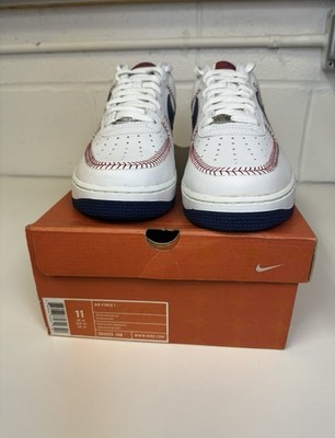 Vintage 2006 Nike Air Force 1 Baseball Pack MLB Stitches Mens NIB Size 11
