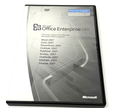 Microsoft Office Enterprise 2007 DVD Home Use Program Key Windows English