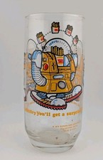 1979 BURGER KING "Wizard Of Fries" Collector's Glass USA *Needs Mild Cleaning* 