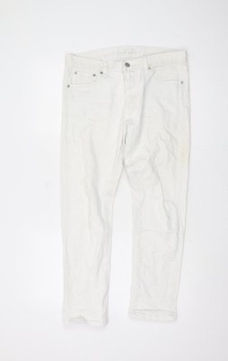 Uniqlo Damen weiß Denim Jeans Größe 12-klassischer Stil