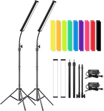 LED Video Light Stick Wand Kit-Photography Lighting with Adjustable Tripod Stand