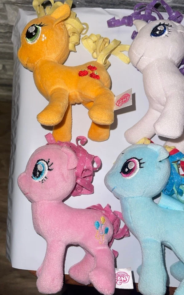 Mini Peluche My Little Pony Lote de 6 Hasbro G4 Applejack Twilight DashRarityPinkie Foto 4 de 4