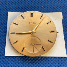 Original CYMA  caliber 586 manual winding movement running & dial  (1/18548)