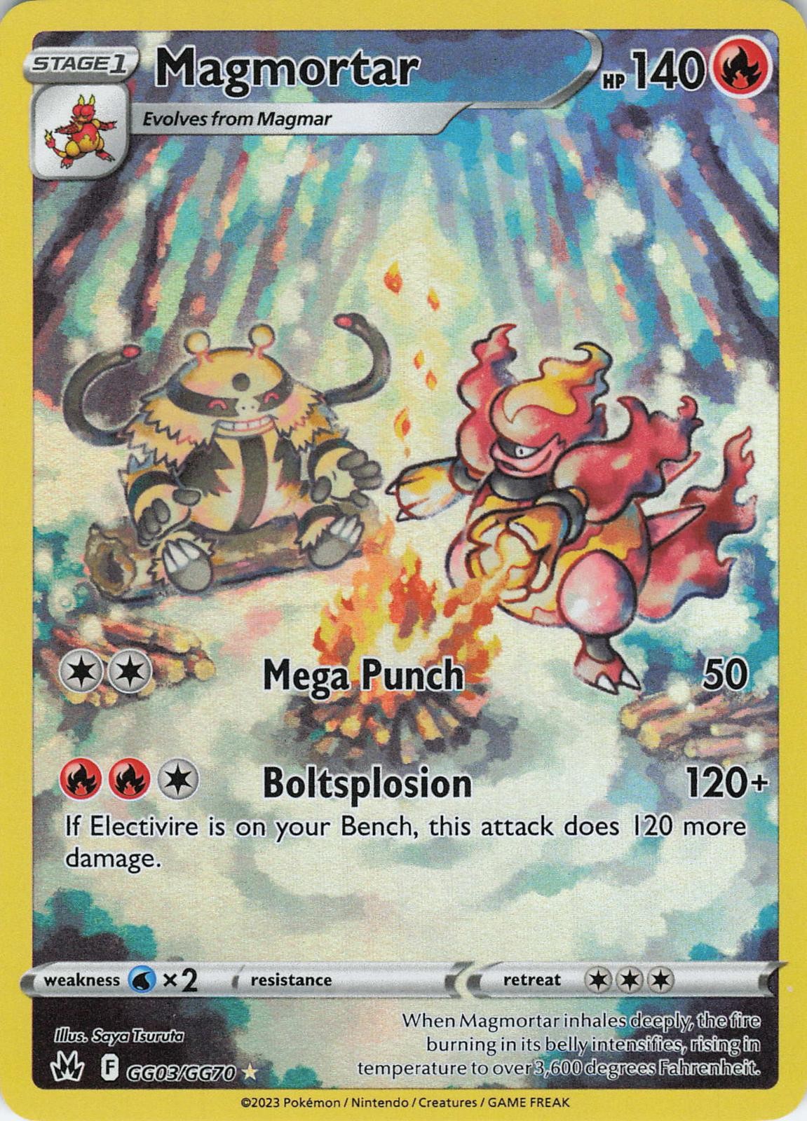 Magmortar GG03/GG70 Holo Crown Zenith Galarian Gallery Pokemon NM
