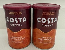 2 X Costa Instant Smooth Medium Roast Coffee 100g