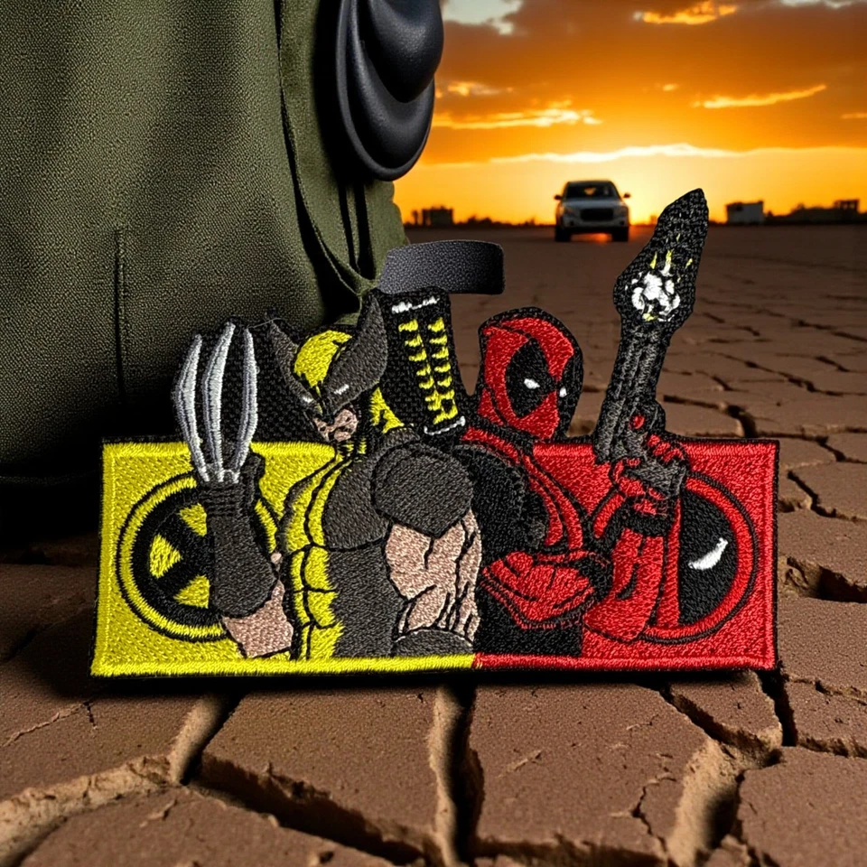 Deadpool & Wolverine Embroidery Patch 4" X 2.87 - Image 4 of 4