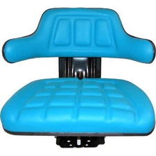 Seat Assembly - Grammer Style Vinyl Blue Fits Ford Fits Case FIAT