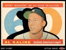 1960 Topps #561 Al Kaline All-Star Tigers HOF 5 - EX