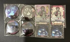 Demon Slayer Akaza Ufotable Dining Can Badge Sticker Used Japan