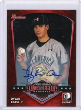 2013 Bowman Baseball All American 2013 Under Armour Autograph 1 Dylan Cease /199