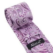 Paisley Mens Gradient Tie And Pocket Square Set Formal Wedding Accessory