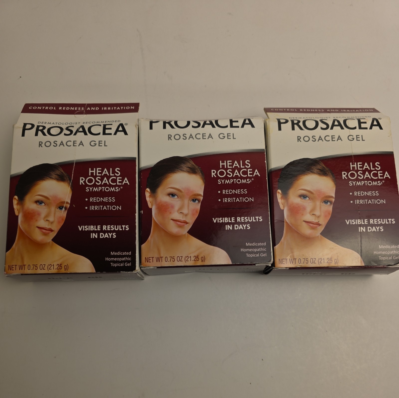 3-Prosacea GEL Rosacea Treatment Homeopathic Gel Sulphur .75 oz   READ!!