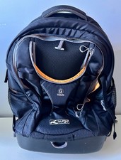 Kurgo G-Train Dog Carrier Backpack Black Pet Travel Hiking Bag Hard Bottom EUC