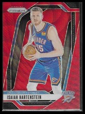 2024-25 Panini Prizm Isaiah Hartenstein  Red Ruby Wave Prizm #154 Thunder