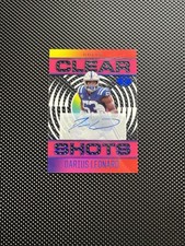 2021 Panini Illusions Clear Shots Darius Leonard #CS-5 Pink Signatures /50 (AU)