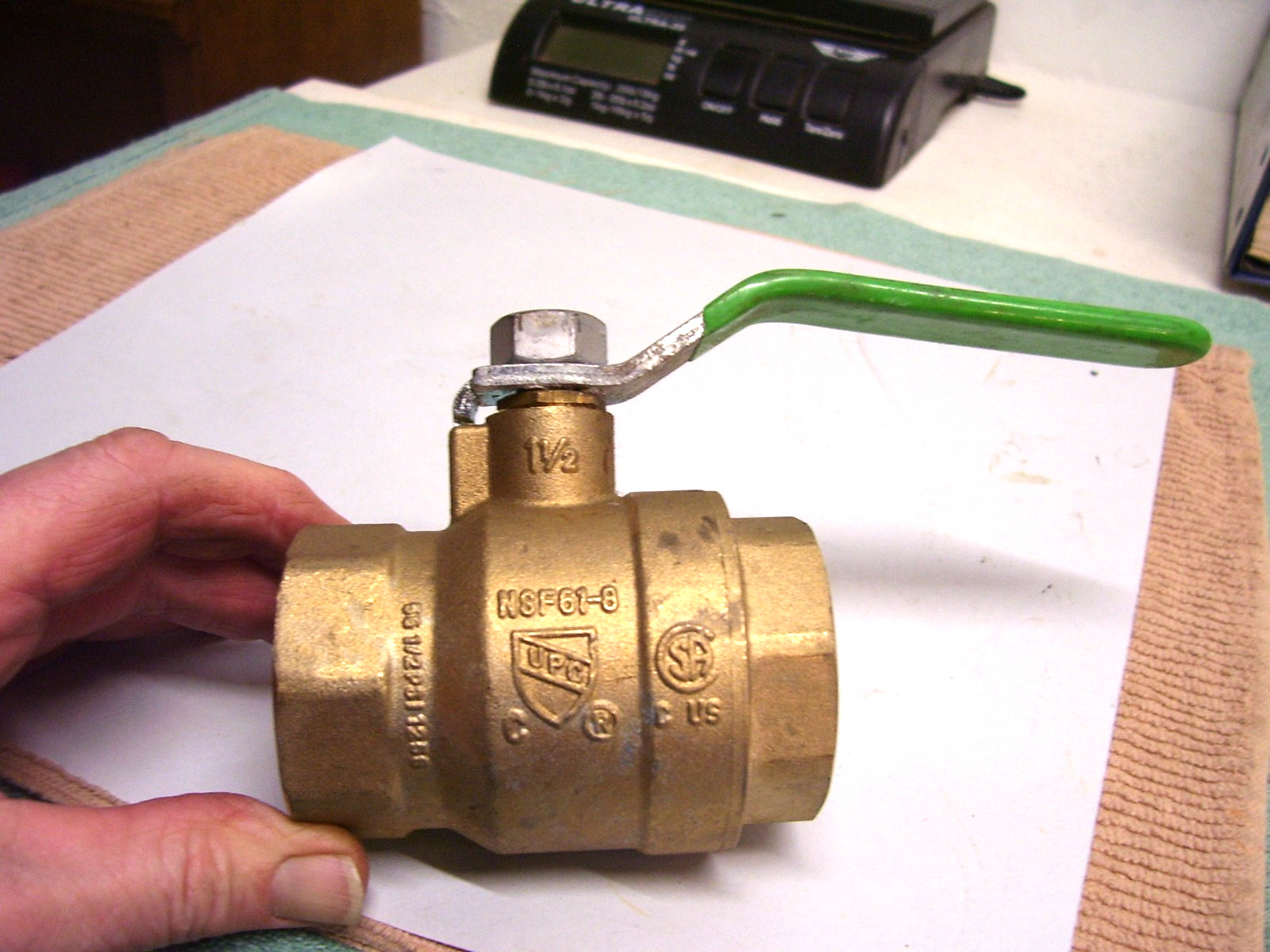 MATCO-NORCA  1-1/2" Copper Sweat Ball Valve Lead Free New