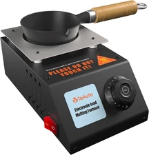 Electric Lead Melting Pot,15Min Timing High Capacity 6Lbs Melting Pot,High Secur