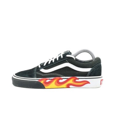 VANS Damen Old Skool Flame Sneaker EU 36.5 Schwarz/Weiß/Flamme 500714 Low Top