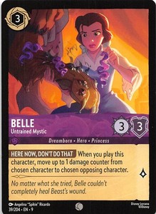 Belle Untrained Mystic 39/204 Fabled Disney Lorcana 019969