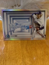 2022 BOWMAN CHROME  BASEBALL SHANE BAZ BOWMAN IN 3D ROOKIE INSERT #B3D-5