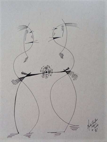 Matt Zedler | Original | #A186 | 1 of 1 | 9 x 12" | Ink on Paper | $200