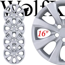 4 Pack 16 inch Hub Caps Full Rim Wheel Covers for 2009-2026 Toyota Corolla R16
