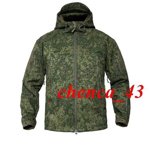 Russian EMR Tactical Jacket Coat Mens Green Camouflage Waterproof Fleece Outwear - Picture 6 of 11