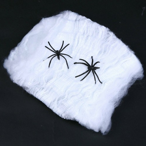 SALE Spider Web Halloween Haunted House Cobweb Indoor Outdoor Spooky Props - Picture 6 of 19