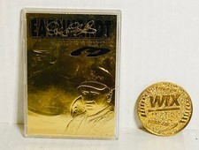 DALE EARNHARDT 1997 Score Board 23KT Gold Sculptured Card NASCAR & WIX COIN-*LIL