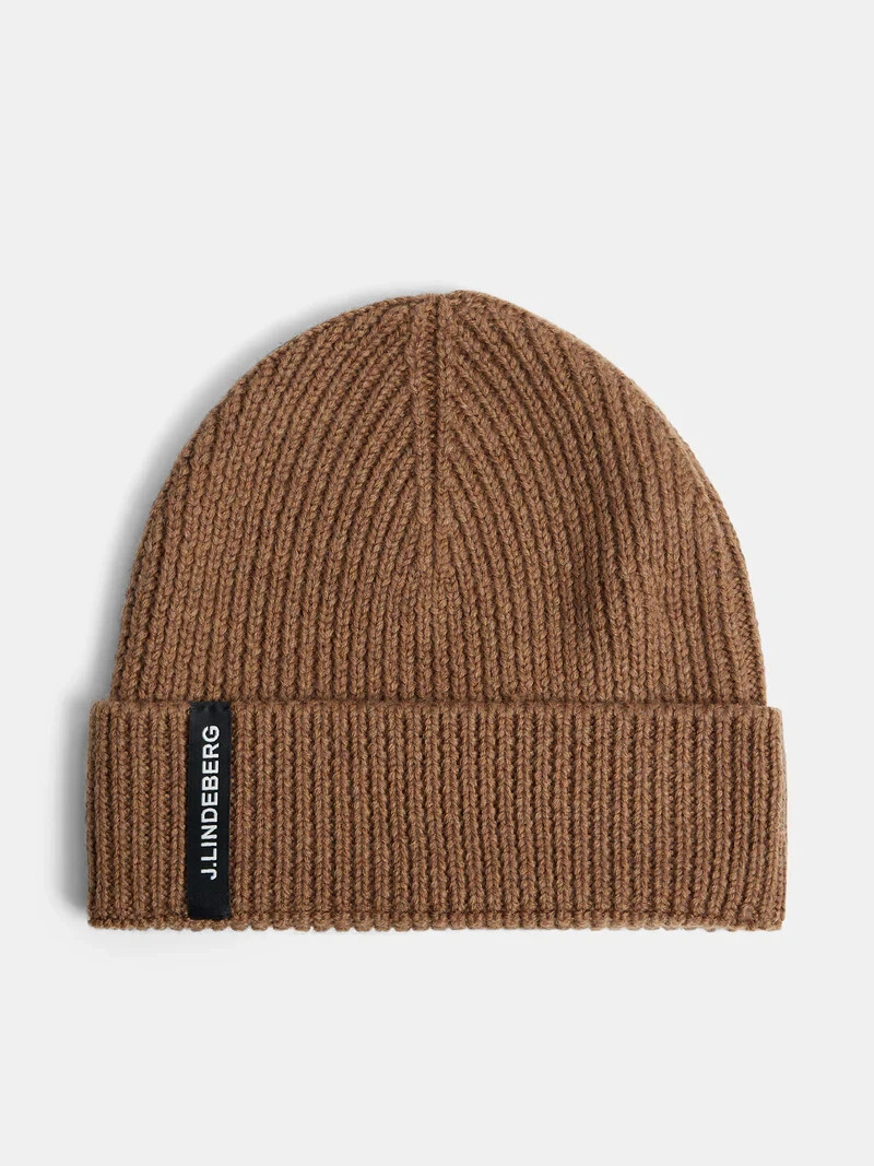 J. Lindeberg Juan Merino HAT Beanie Skull Cap One Size Brown NEW