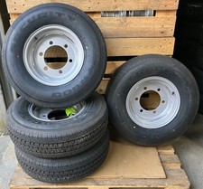 4x Neue Wohnmobil PKW Anhänger 14 Zoll Sommerräder Silber 215 R14