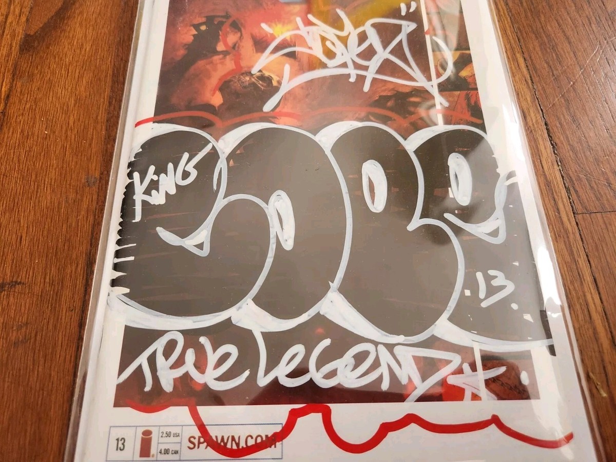Cope2 Original Throw Up On Hellspawn #13 Comic. Cope2 Graffiti