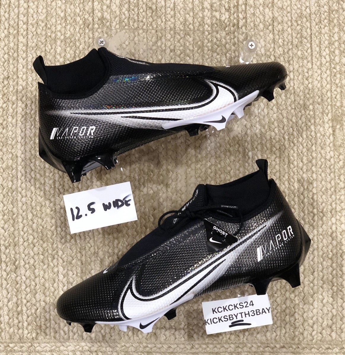 Nike Vapor Edge Pro 360 Football Cleats Black Mens size 12.5  display picture 2