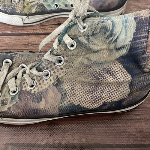 Zapatillas altas Converse Chuck Taylor All Star púrpura azul floral talla 7 - Imagen 3 de 8