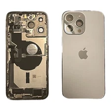 iPhone 14 Pro Max Silver Back Housing Replacement W Small Part OEM Grade AB