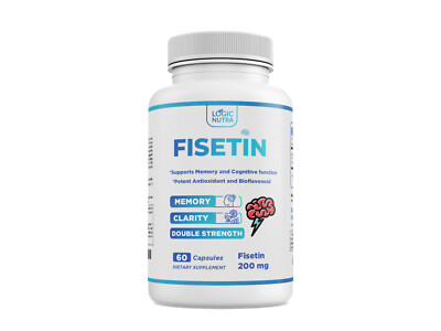 Fisetin Double Strength - 200mg Capsules, 60 Count Introductory Offer only (Natu