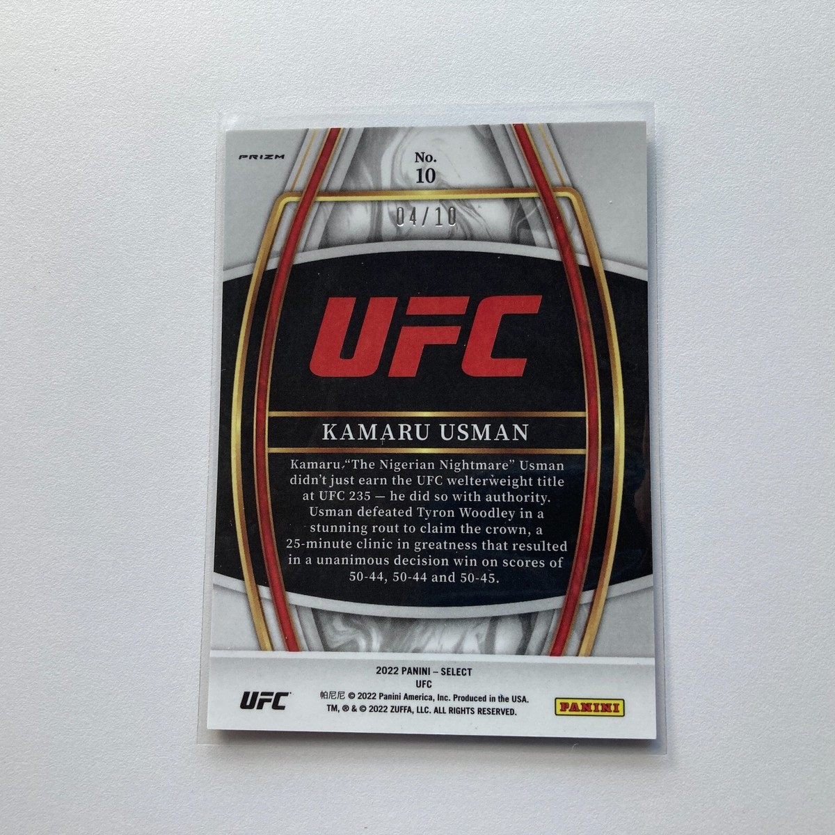 ufc SELECT　カマルウスマン　サインカード ufc SELECT カマルウスマン サインカード - メルカリ